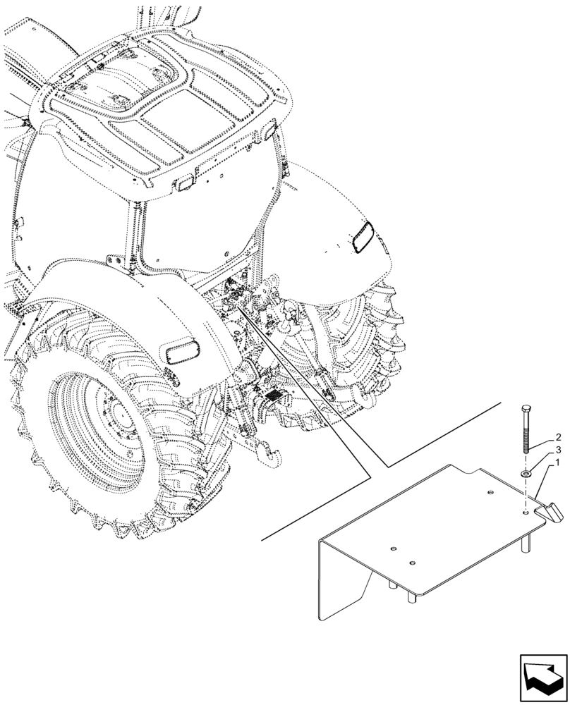 Схема запчастей Case IH PUMA 200 CVT - (33.224.AZ[06]) - VAR - 337427, 337433, 391138, 758022, 759053 - PNEUMATIC TRAILER BRAKE, COVER (33) - BRAKES & CONTROLS