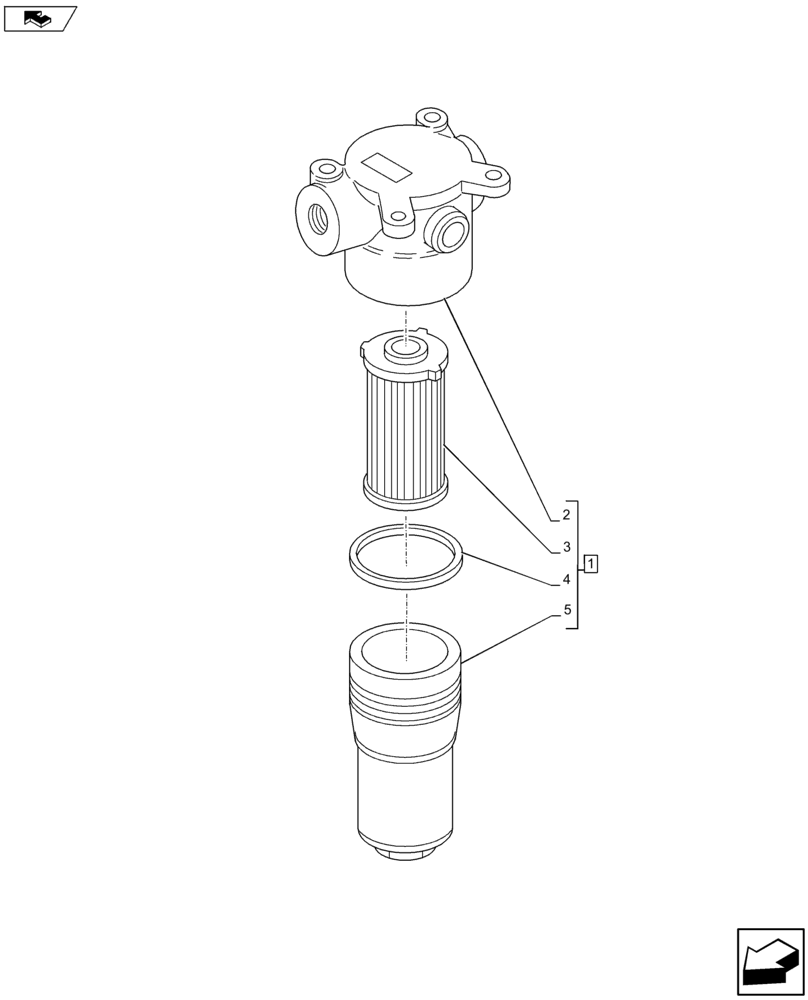 Схема запчастей Case IH FARMALL 115U - (41.200.AL[02]) - VAR - 334119 - STEERING VALVE, FILTER, COMPONENTS (41) - STEERING