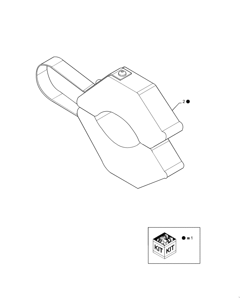 Схема запчастей Case IH CONCORD - (B71[03]) - KIT DEPTH STOP YELLOW .75 IN 