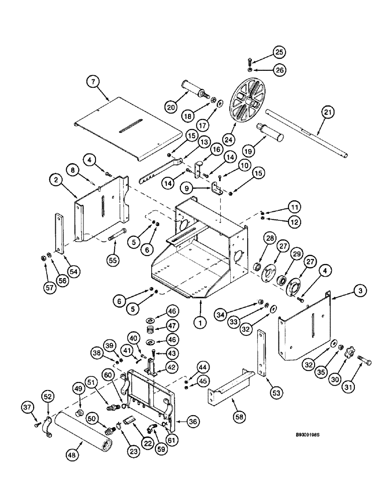 Схема запчастей Case IH 955 - (9F-010) - LIQUID FERTILIZER SQUEEZE PUMP ASSEMBLY, ALL RIGID, VERTICAL (09) - CHASSIS/ATTACHMENTS