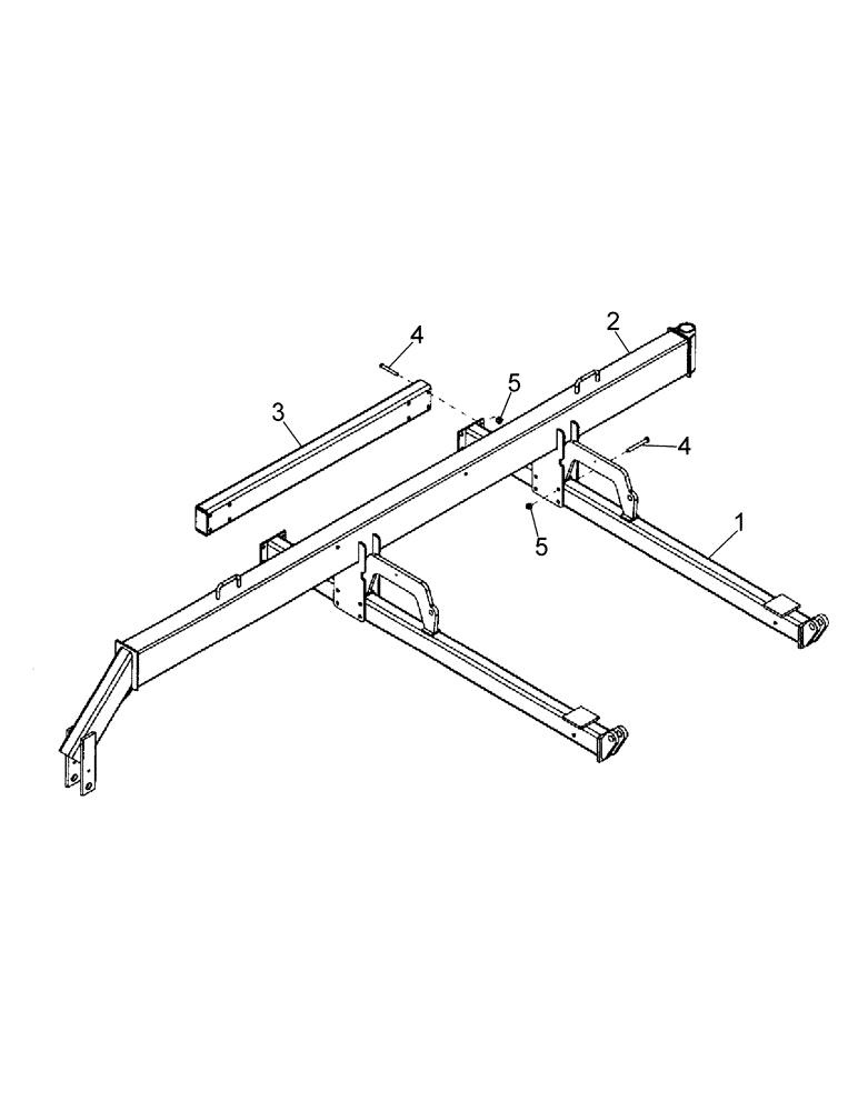 Схема запчастей Case IH SDX30 - (1.030.1) - WING FRAME (12) - FRAME