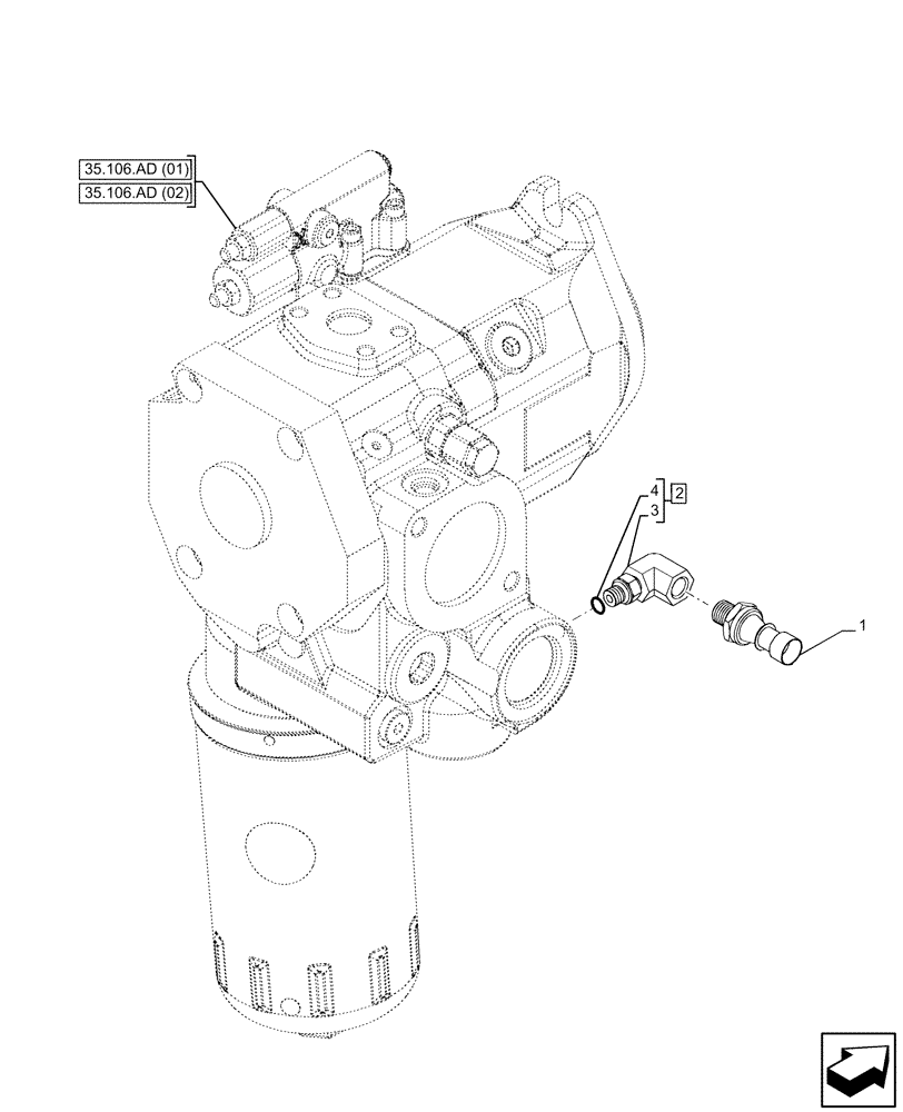 Схема запчастей Case IH PUMA 165 - (55.036.AG[01]) - VAR - 391374, 391155, 391161, 758037, 758038, 758039, 758040, 758041, 758042, 758043, 758044, 758055, 758935 - OIL PRESSURE GAUGE, SENSOR (55) - ELECTRICAL SYSTEMS