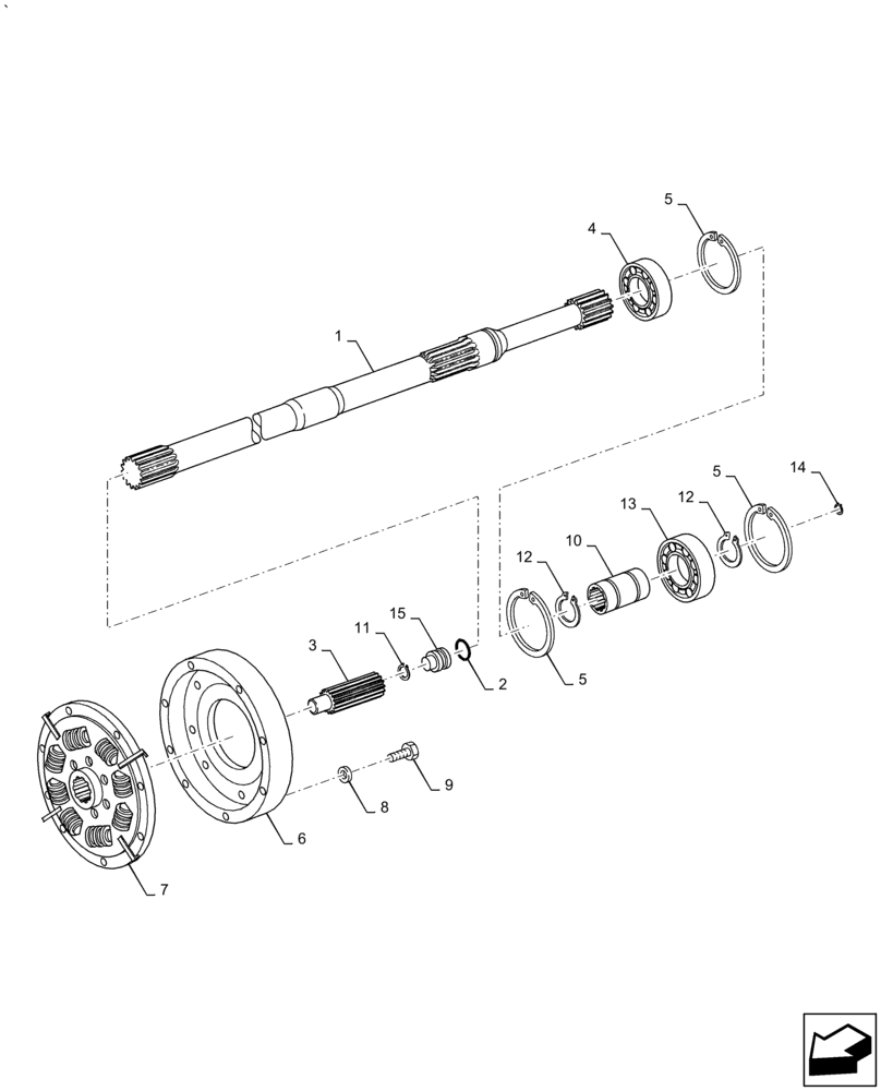 Схема запчастей Case IH PUMA 2304 - (18.112.AC) - DAMPER, TRANSMISSION / PTO INPUT SHAFT (18) - CLUTCH