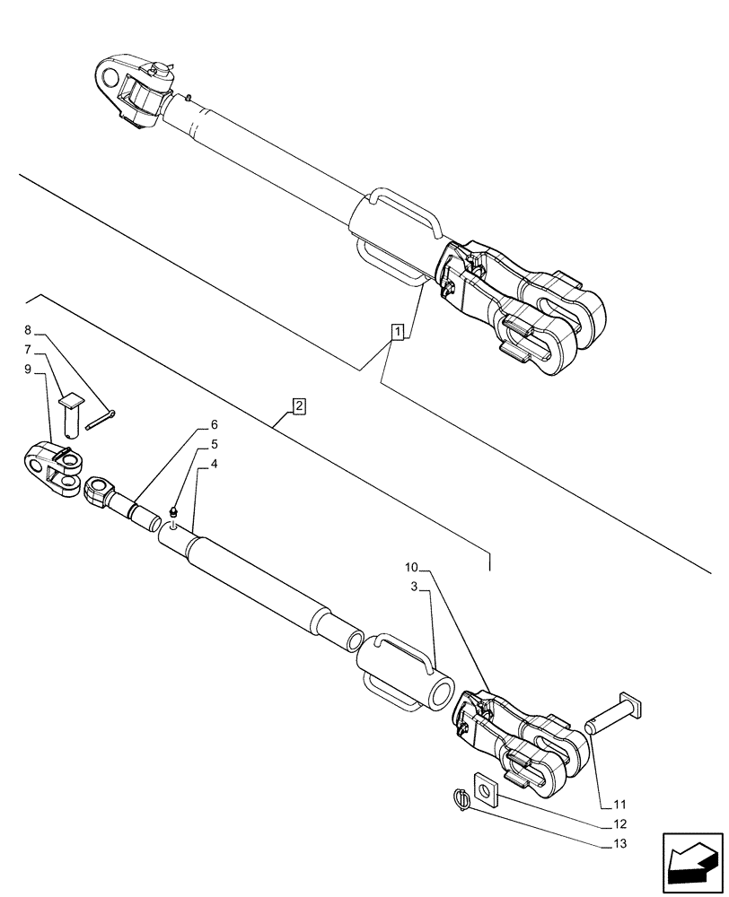 Схема запчастей Case IH PUMA 220 - (37.120.AV[02]) - VAR - 391170, 758071, 758072, 758074, 758075, 758076, 758077, 758079, 758080, 758081, 758082, 758083 - 3 POINT HITCH, LIFT ARM (37) - HITCHES, DRAWBARS & IMPLEMENT COUPLINGS