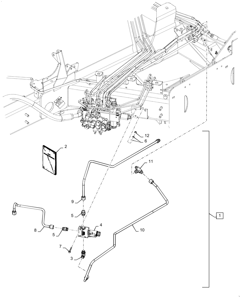 Схема запчастей Case IH WD1504 - (88.100.35[03]) - DIA KIT, LIFT ARM POWER DOWN, NON-DRAPER ONLY (88) - ACCESSORIES