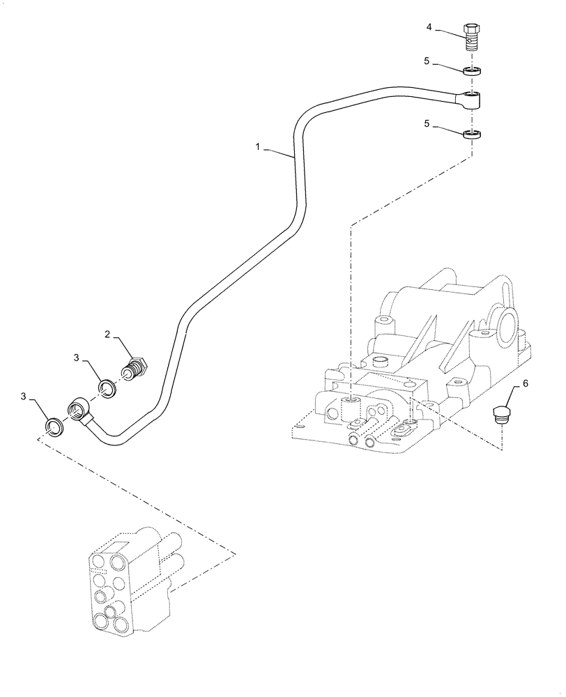 Схема запчастей Case IH FARMALL 35A - (35.102.AE[02]) - HYDRAULIC LINES (35) - HYDRAULIC SYSTEMS