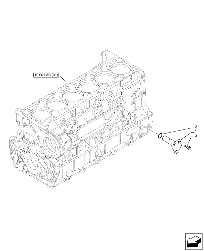 Схема запчастей Case IH F3CE9684A H001 - (10.304.AM) - PRESSURE CONTROL VALVE - OIL (10) - ENGINE