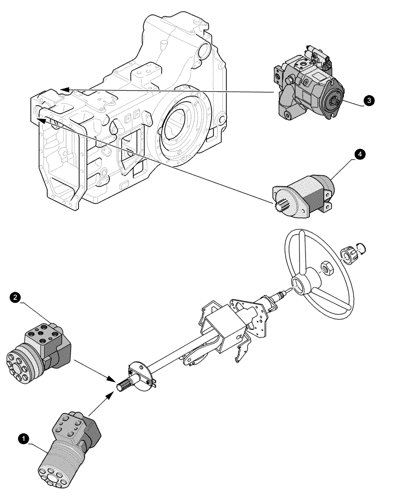 Схема запчастей Case IH PUMA 155 - (0.05.4[05]) - MAINTENANCE PARTS - PUMPS (00) - GENERAL