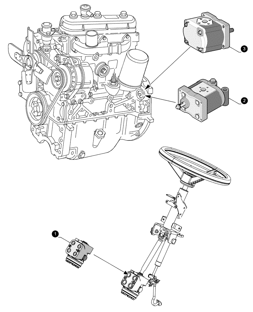 Схема запчастей Case IH JX1060C - (0.05.4[05]) - MAINTENANCE PARTS - PUMPS (00) - GENERAL