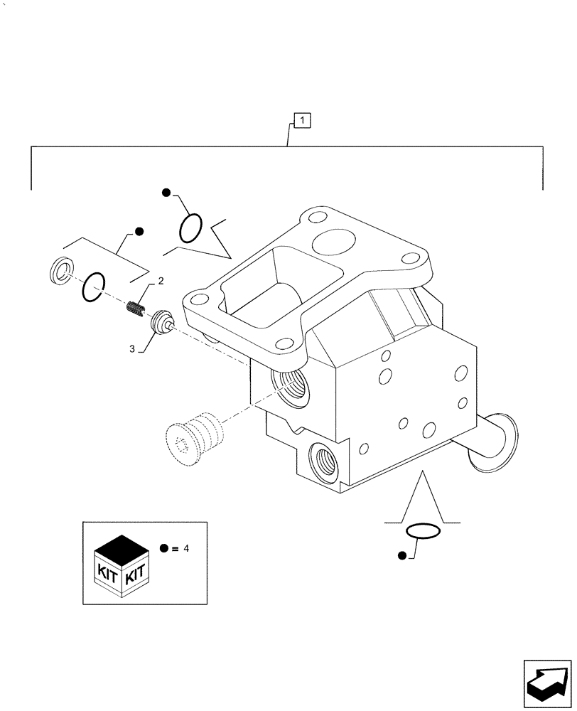 Схема запчастей Case IH PUMA2104 - (35.204.BE[07]) - REMOTE CONTROL VALVES BODY - BREAKDOWN (35) - HYDRAULIC SYSTEMS