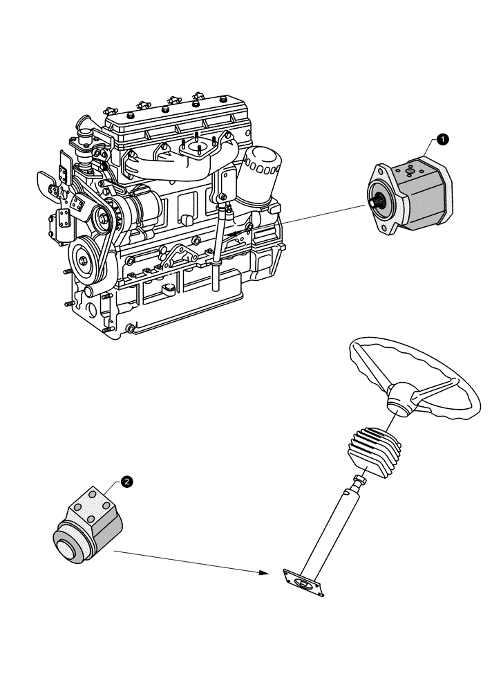 Схема запчастей Case IH MX120 - (00-40[05]) - MAINTENANCE PARTS - PUMPS (00) - PICTORIAL INDEX