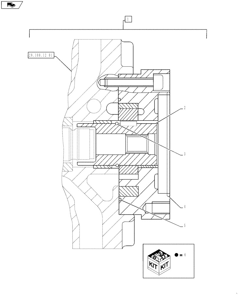 Схема запчастей Case IH PATRIOT 3240 - (29.100.AC[08]) - LH HYDROSTATIC PUMP, INTERNAL GEAR ASSY (29) - HYDROSTATIC DRIVE