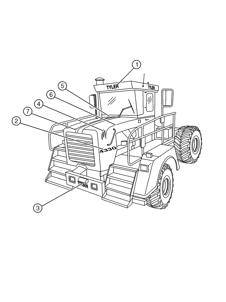 Схема запчастей Case IH 4330 - (09-001[01]) - EXTERIOR DECALS (13) - DECALS