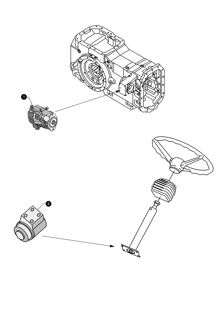 Схема запчастей Case IH MX270 - (00-40[05]) - MAINTENANCE PARTS - PUMPS (00) - PICTORIAL INDEX