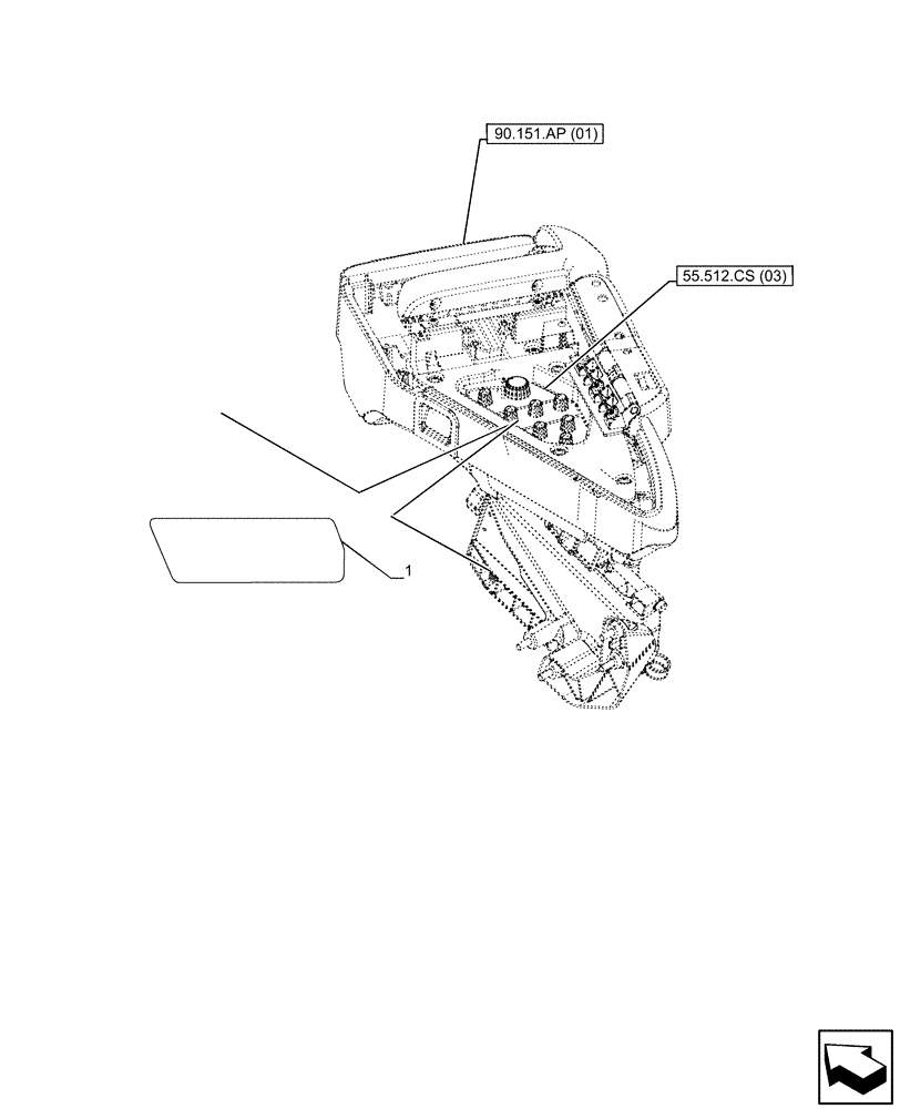 Схема запчастей Case IH PUMA 185 - (90.108.AA[29]) - VAR - 391172, 758095, 758097, 758098, 758886 - DECAL, W/O HYDRAULIC LIFT (90) - PLATFORM, CAB, BODYWORK AND DECALS