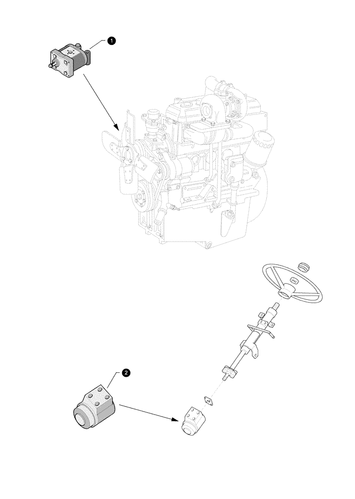 Схема запчастей Case IH JX80U - (0.05.4[05]) - MAINTENANCE PARTS - PUMPS (00) - GENERAL