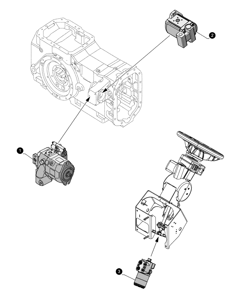 Схема запчастей Case IH MAXXUM 140 - (05.100.04[05]) - MAINTENANCE PARTS - PUMPS (05) - SERVICE & MAINTENANCE