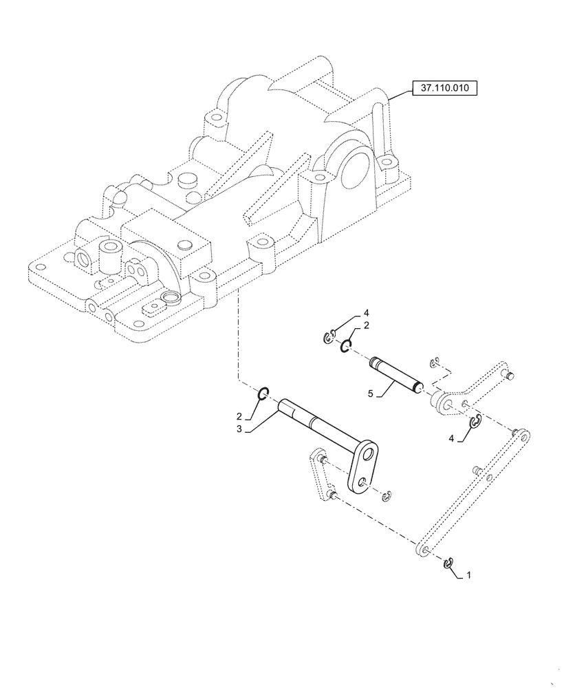 Схема запчастей Case IH FARMALL 35A - (35.748.AF[02]) - LIFT LINK (35) - HYDRAULIC SYSTEMS