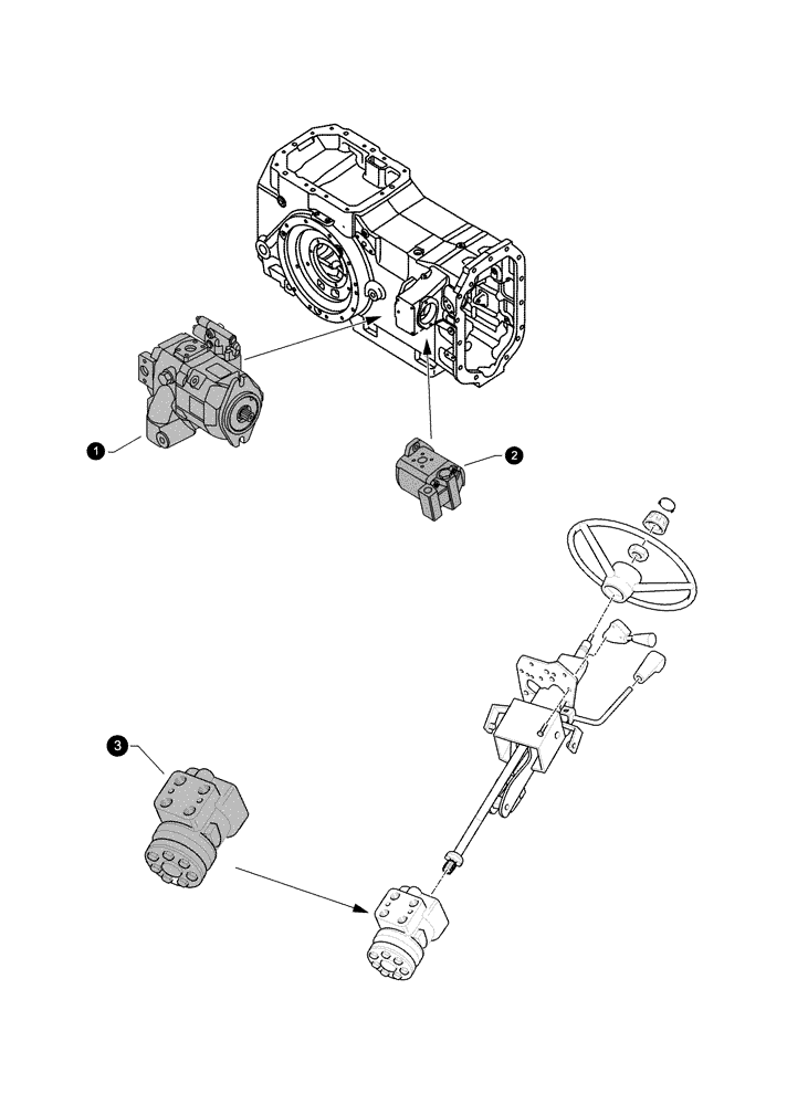 Схема запчастей Case IH MAXXUM 140 - (0.05.4[05]) - MAINTENANCE PARTS - PUMPS (00) - GENERAL