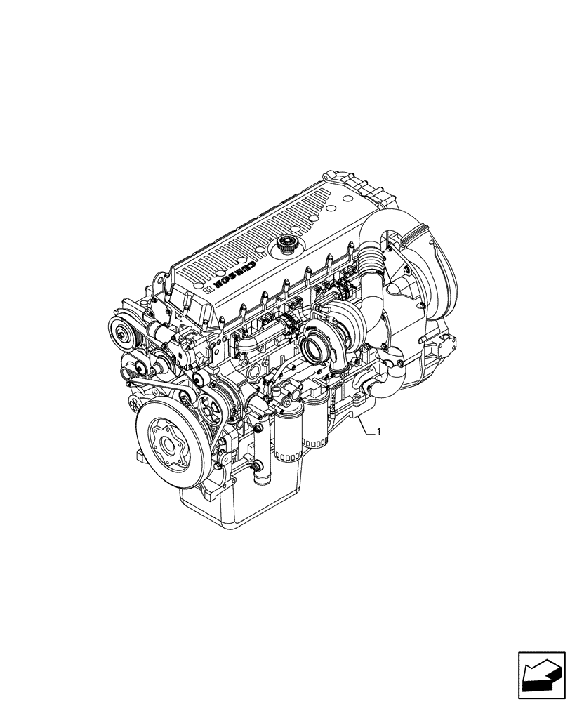 Схема запчастей Case IH F3CE9684A H001 - (10.001.AD) - ENGINE (10) - ENGINE