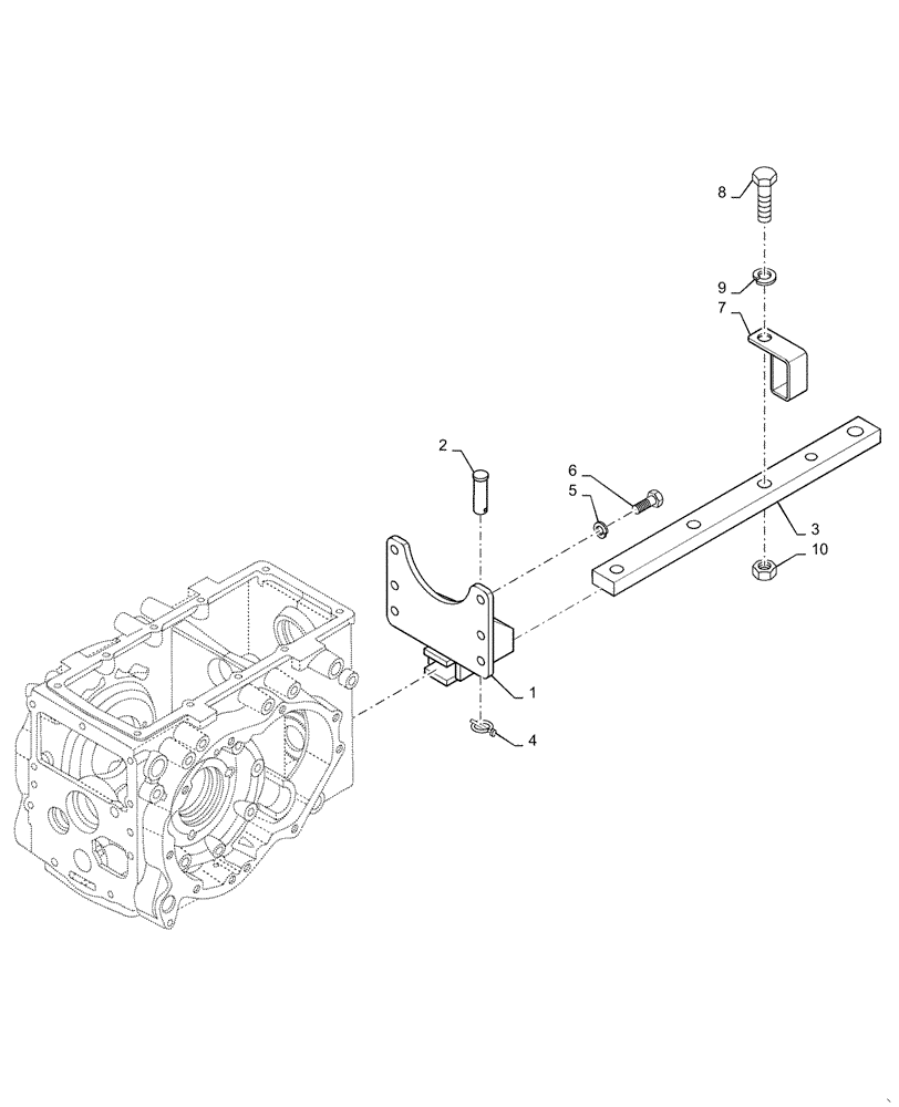 Схема запчастей Case IH FARMALL 35A - (37.100.AA[01]) - DRAWBAR AND HITCH (37) - HITCHES, DRAWBARS & IMPLEMENT COUPLINGS