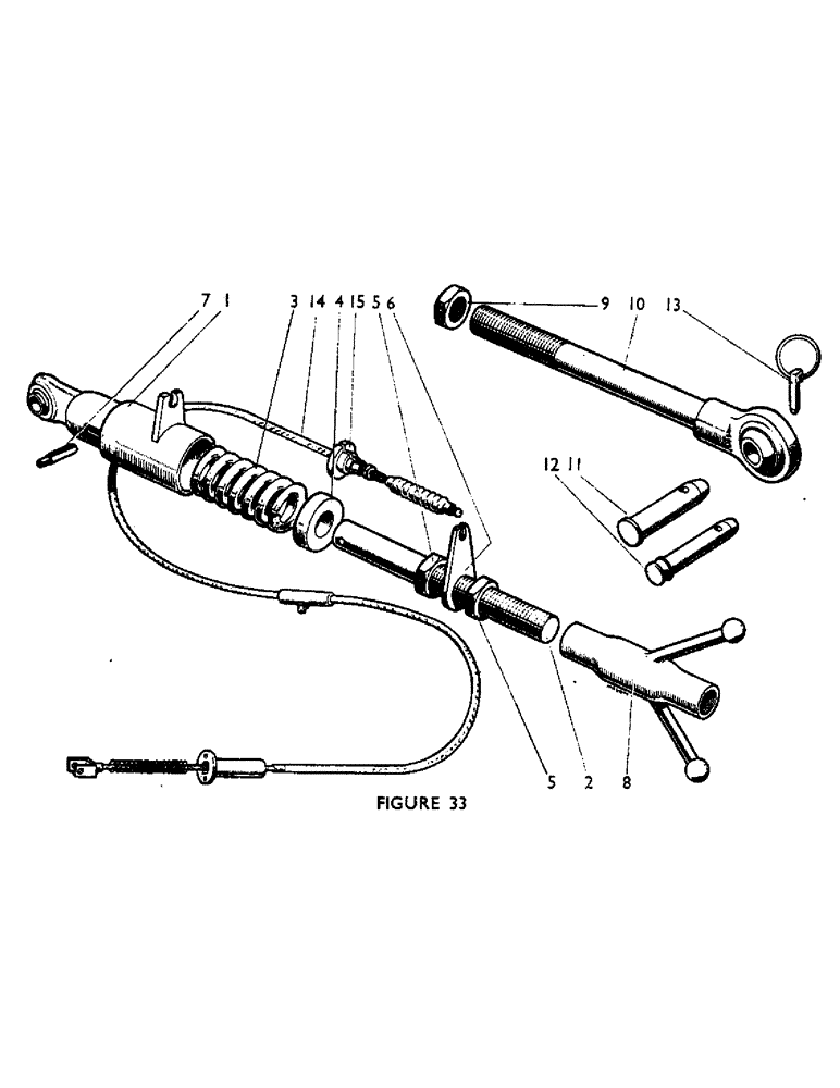 Схема запчастей Case IH 880UF - (51) - UPPER LINK, REGULAR Drawbars & Hitches