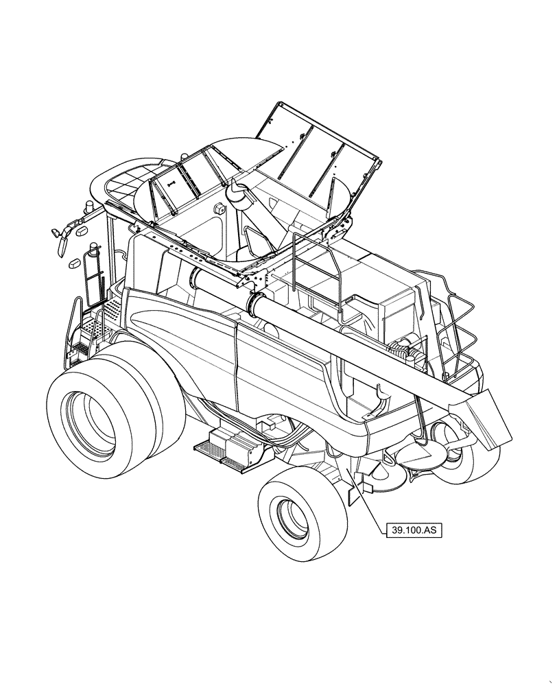 Схема запчастей Case IH 6140 - (00.000.39) - PICTORIAL INDEX - FRAMES AND BALLASTING (00) - GENERAL & PICTORIAL INDEX