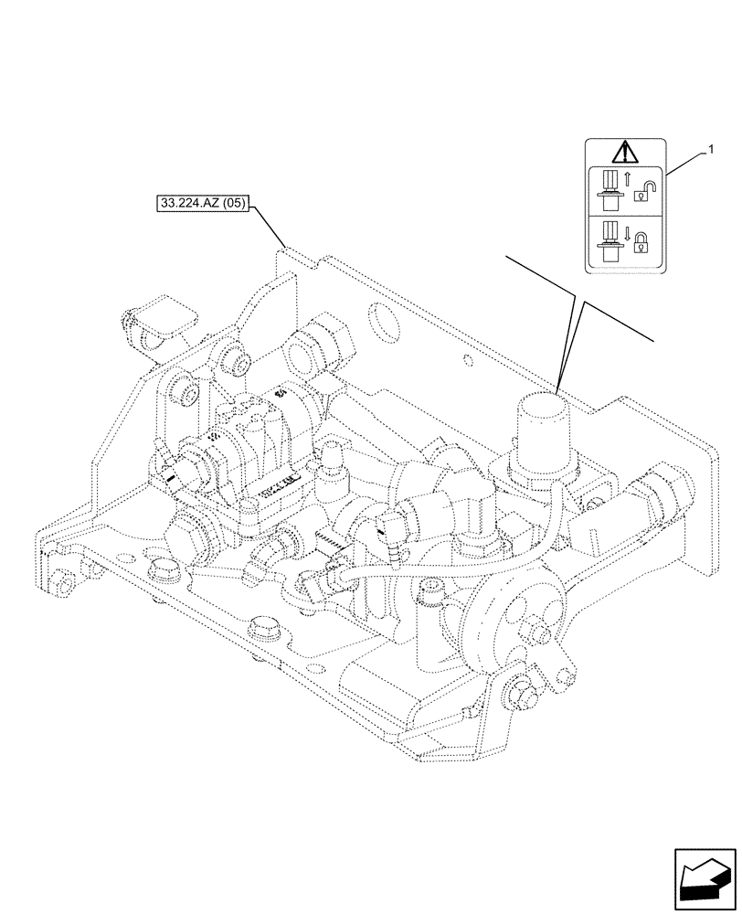 Схема запчастей Case IH PUMA 165 - (90.108.AC[25]) - VAR - 758038, 758039, 758041, 758042, 758043, 758044 - DECALS, WARNING, PRESSURE, REGULATOR (90) - PLATFORM, CAB, BODYWORK AND DECALS