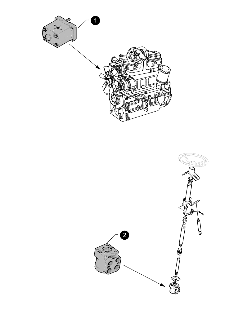 Схема запчастей Case IH JX90 - (0.05.4[05]) - MAINTENANCE PARTS - PUMPS (00) - GENERAL