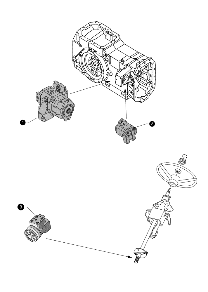 Схема запчастей Case IH PUMA 140 - (0.05.4[05]) - MAINTENANCE PARTS - PUMPS (00) - GENERAL