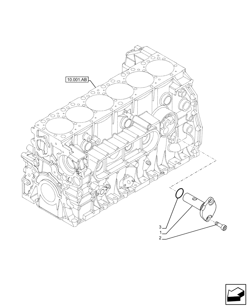 Схема запчастей Case IH F3HFE613F B007 - (10.304.AM) - PRESSURE CONTROL VALVE (10) - ENGINE