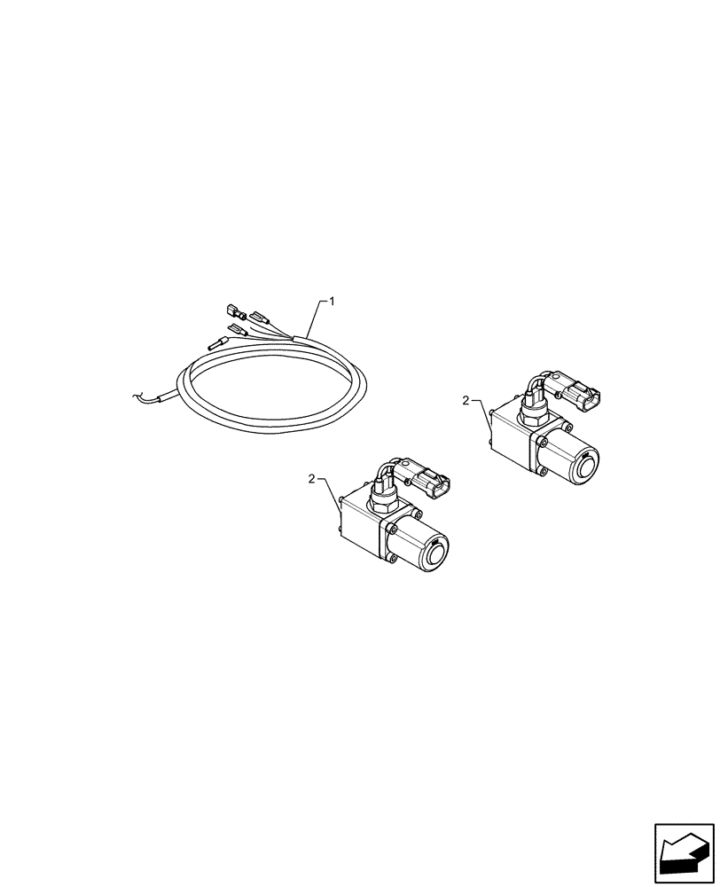 Схема запчастей Case IH FARMLIFT 525 - (55.512.CL[02]) - VAR - 749300 - REMOTE CONTROL VALVE, CONTROLS (55) - ELECTRICAL SYSTEMS