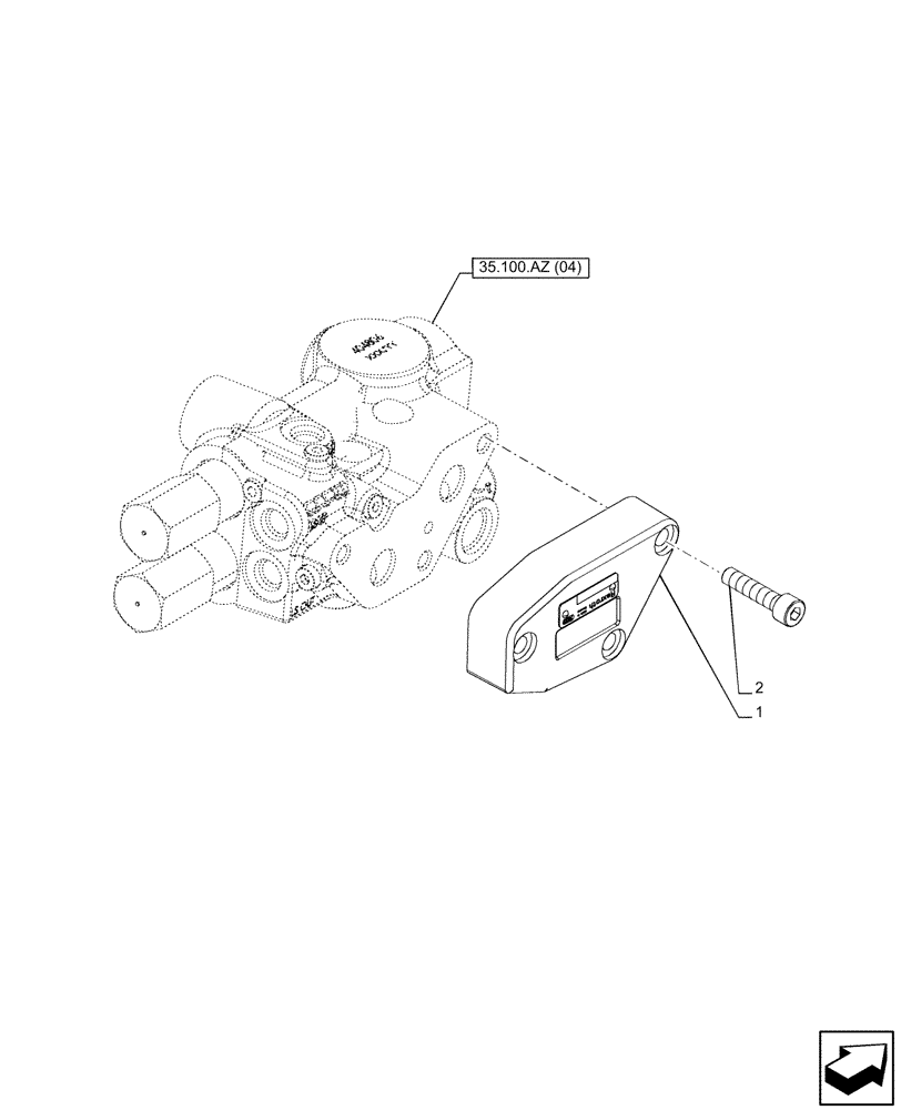 Схема запчастей Case IH PUMA 165 - (33.220.AC[01]) - VAR - 391155 - TRAILER BRAKE LINE, LESS TRAILER BRAKE VALVE (33) - BRAKES & CONTROLS