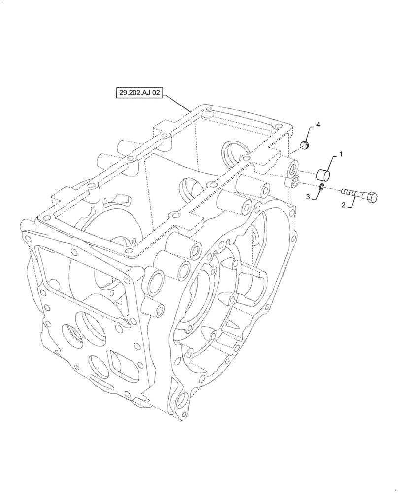 Схема запчастей Case IH FARMALL 35A - (31.101.AB[01]) - SHIFTING UNIT AND FORK, PTO (31) - IMPLEMENT POWER TAKE OFF