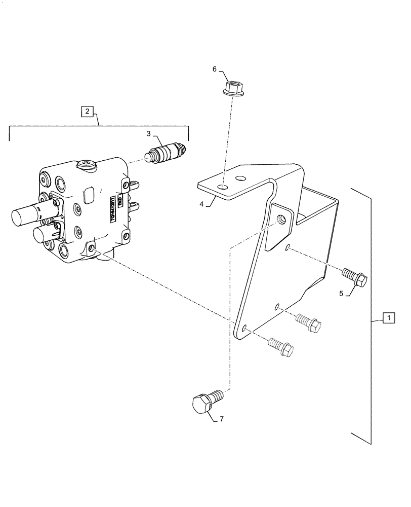 Схема запчастей Case IH FARMALL 35C - (35.359.AB[01]) - FRONT LOADER CONTROL VALVE ASSY, FARMALL 35C, CAB (35) - HYDRAULIC SYSTEMS