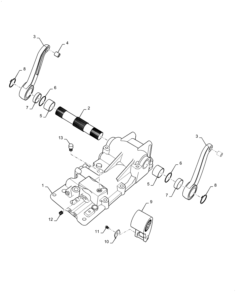 Схема запчастей Case IH FARMALL 35A - (35.100.AA[02]) - HYDRAULIC HOUSING (35) - HYDRAULIC SYSTEMS