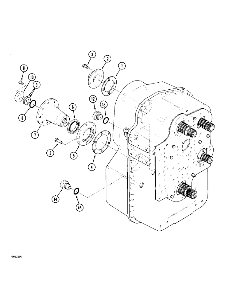 Схема запчастей Case IH 9310 - (6-006) - TRANSMISSION ASSEMBLY (06) - POWER TRAIN