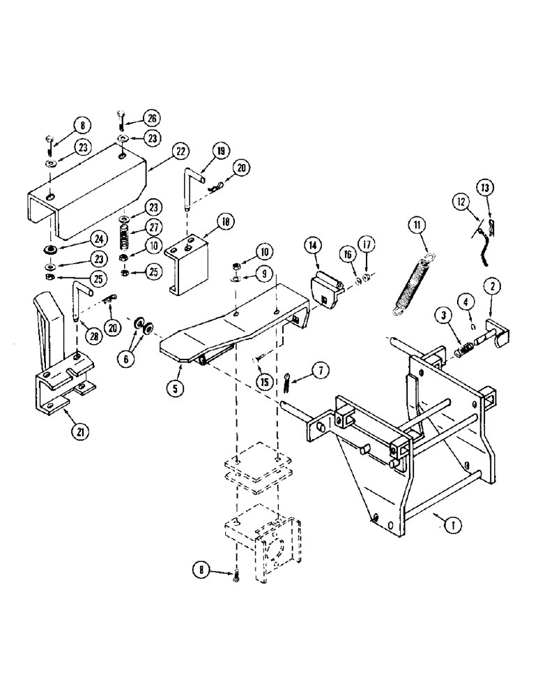 Схема запчастей Case IH ST148 - (48) - HEADER MOUNTING FRAME 