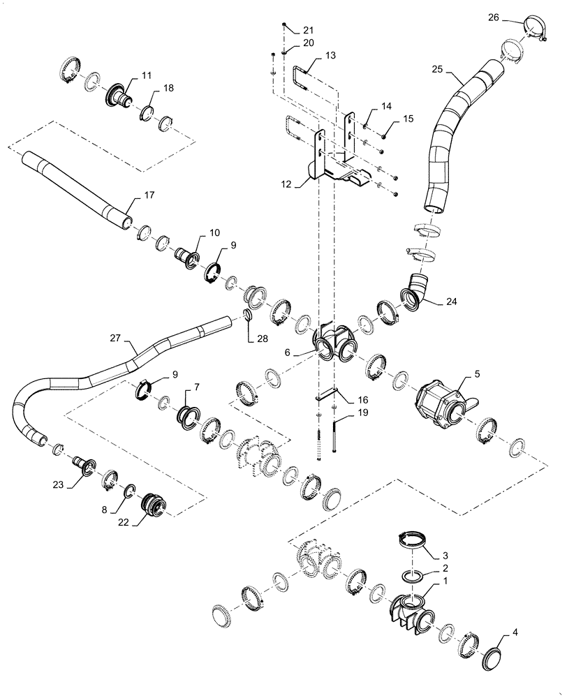 Схема запчастей Case IH PATRIOT 2250 - (78.110.AC[07]) - PRODUCT TANK SUMP, 3" PLUMBING (78) - SPRAYING