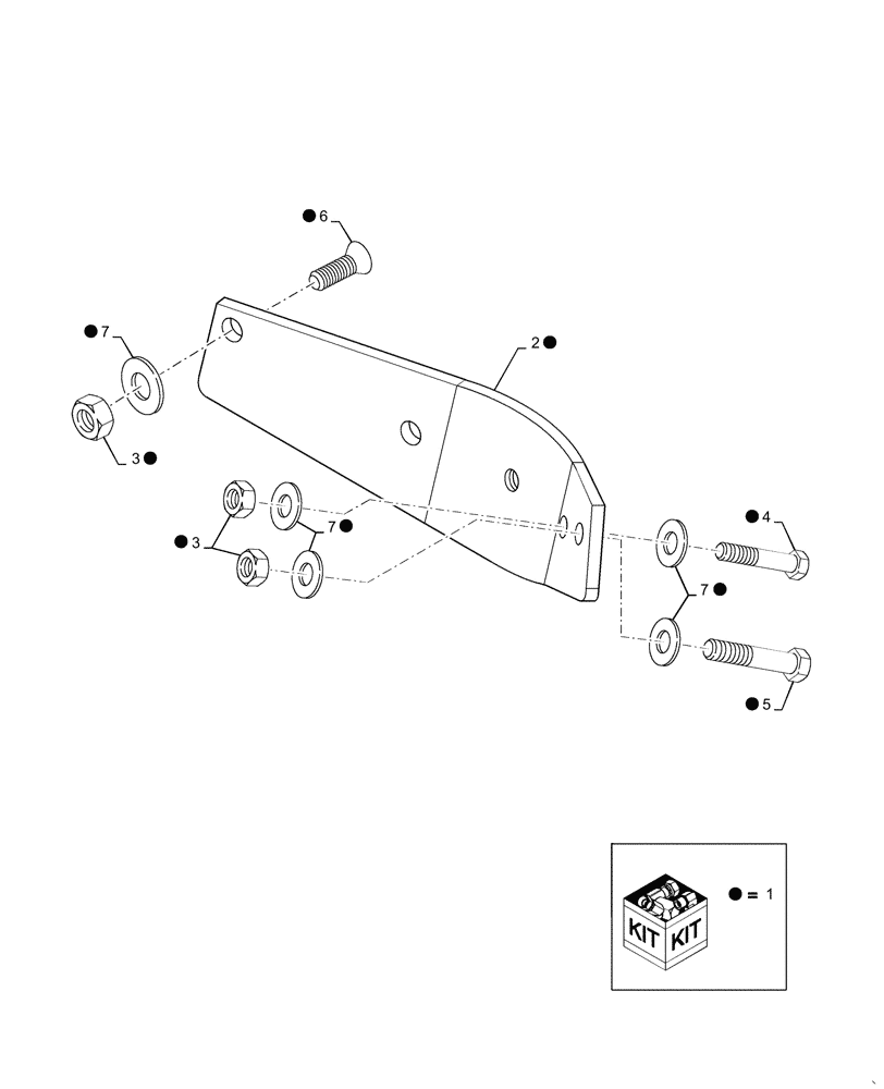 Схема запчастей Case IH 2388 - (09B-39[01]) - KIT WEAR BAR CHROME 80 (14) - ROTOR, CONCANVES & SIEVE