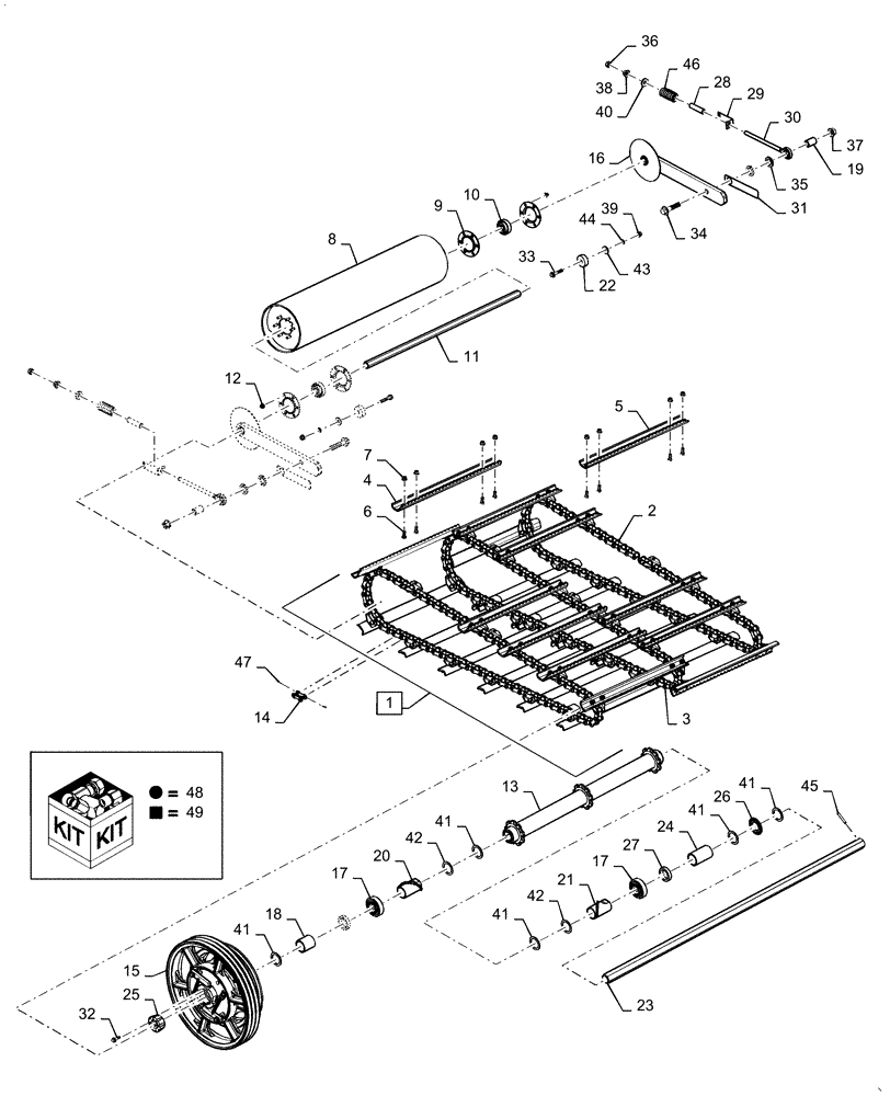 Схема запчастей Case IH 5130 - (60.150.15[02]) - FEEDER CONVEYOR, WITHOUT ROCK TRAP (60) - PRODUCT FEEDING