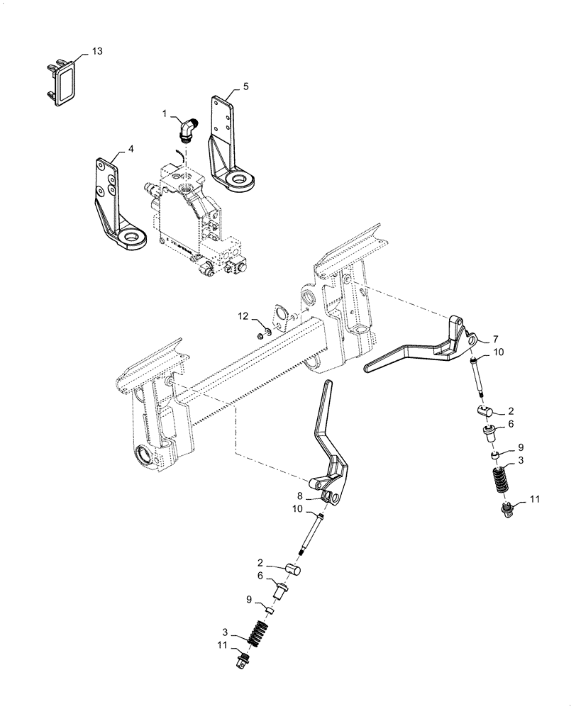 Схема запчастей Case IH SR175 - (82.300.AC[02]) - MANUAL COUPLER (SR175, SV185) AFTER JAN 27, 2014 (82) - FRONT LOADER & BUCKET