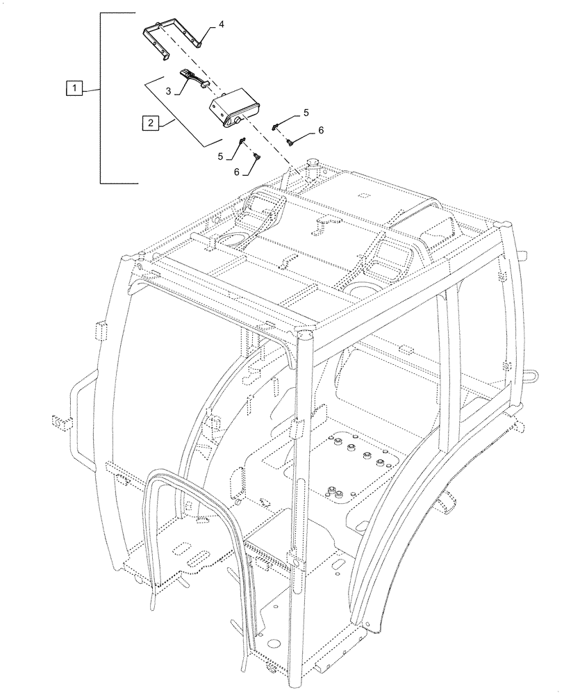 Схема запчастей Case IH FARMALL 50C - (55.512.AA[03]) - RADIO, FARMALL (55) - ELECTRICAL SYSTEMS