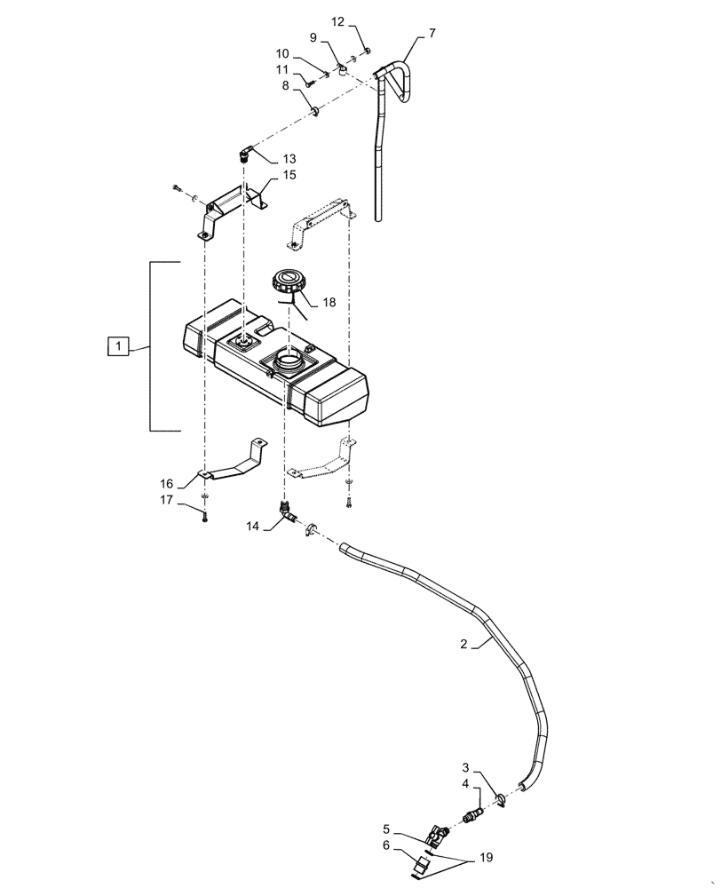 Схема запчастей Case IH PATRIOT 2250 - (78.110.AH[05]) - HAND RINSE ASSY (78) - SPRAYING