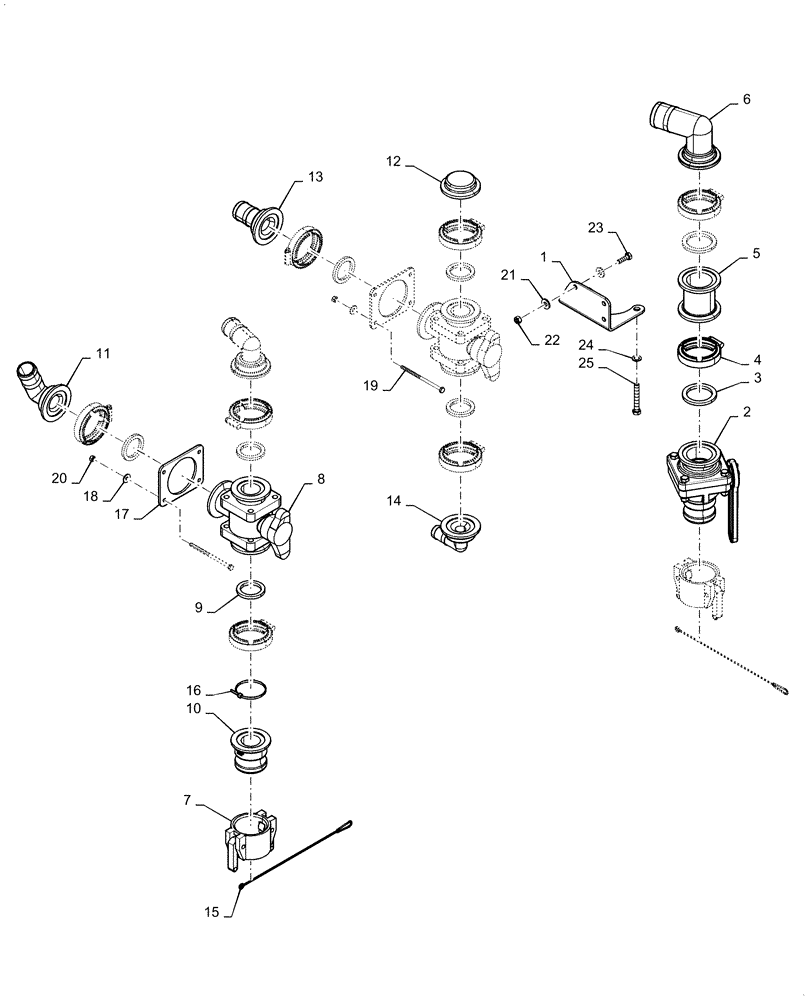 Схема запчастей Case IH PATRIOT 2250 - (78.110.AC[01]) - PRODUCT FILL STATION, 2" PLUMBING (78) - SPRAYING