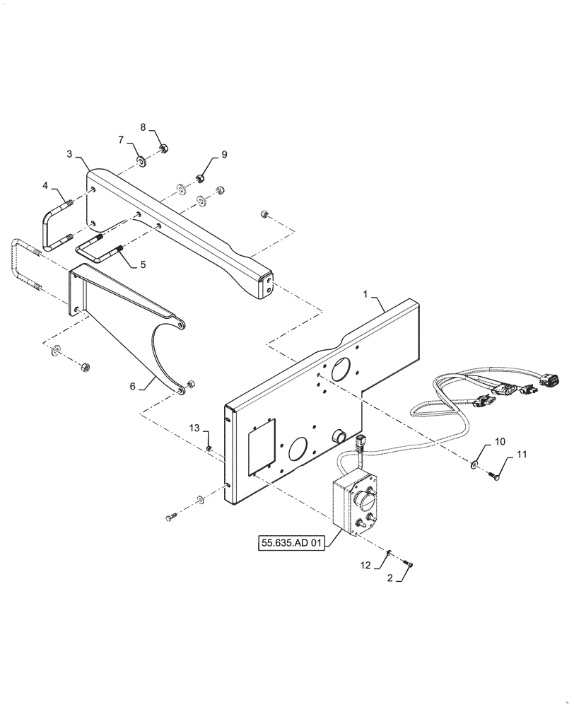 Схема запчастей Case IH PATRIOT 2250 - (78.110.AH[04]) - FILL STATION MOUNTING PARTS (78) - SPRAYING