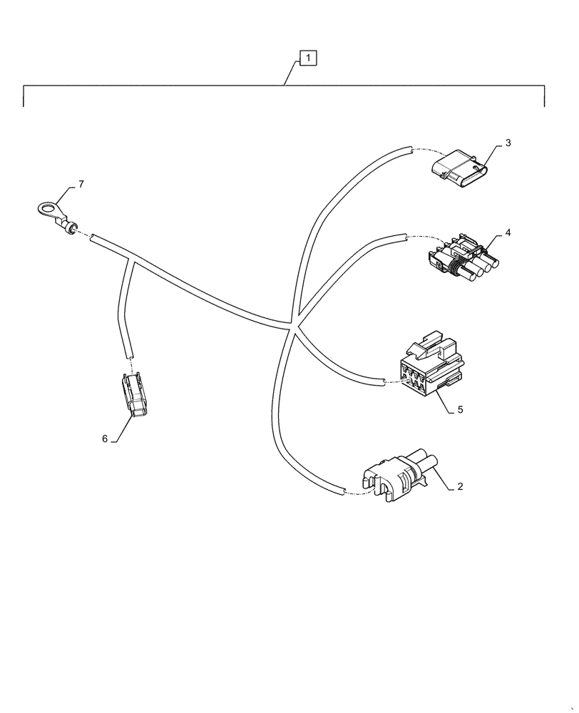 Схема запчастей Case IH PATRIOT 2250 - (55.635.AD[02]) - REMOTE RELOAD HARNESS (55) - ELECTRICAL SYSTEMS