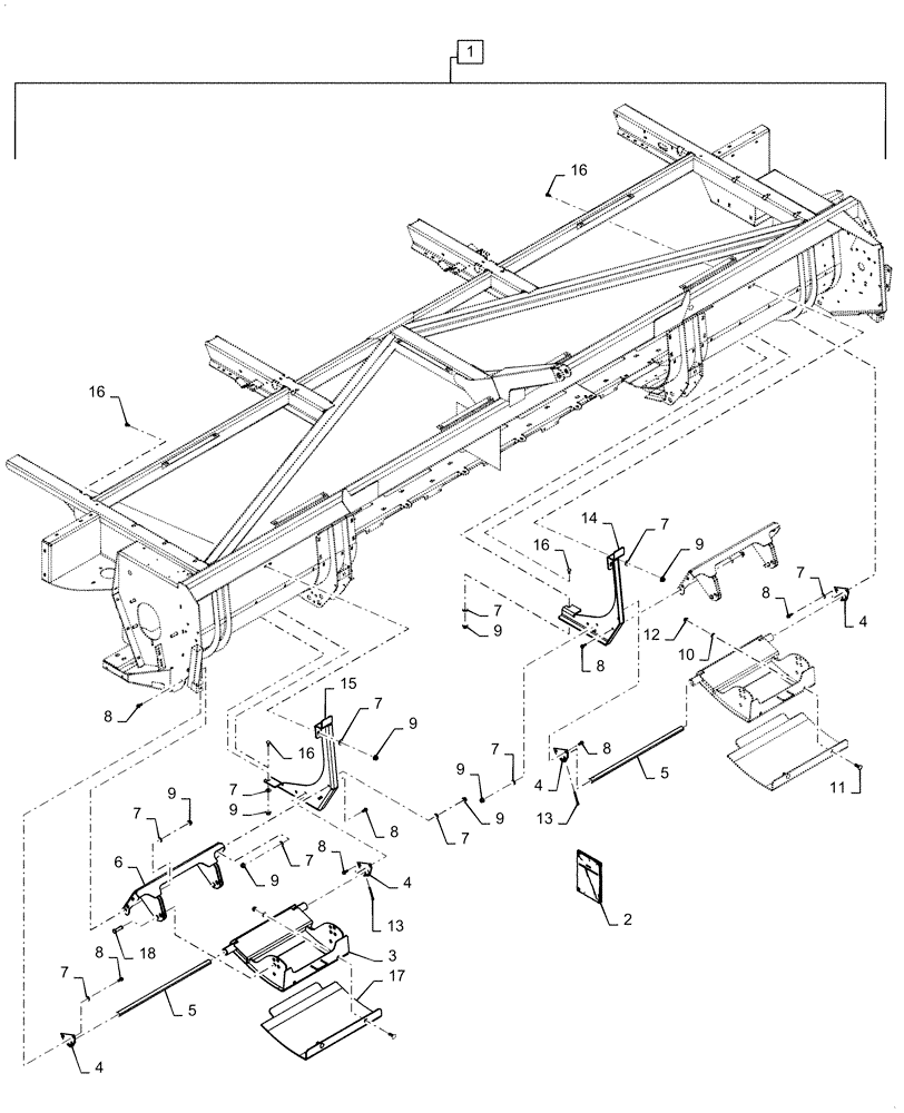 Схема запчастей Case IH RD163 - (88.058.07) - DIA KIT, ADJUSTABLE SKID SHOE (88) - ACCESSORIES