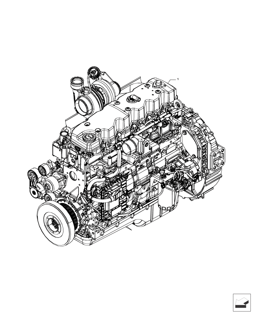 Схема запчастей Case IH F4HFP613B H005 - (10.001.AD) - ENGINE (10) - ENGINE