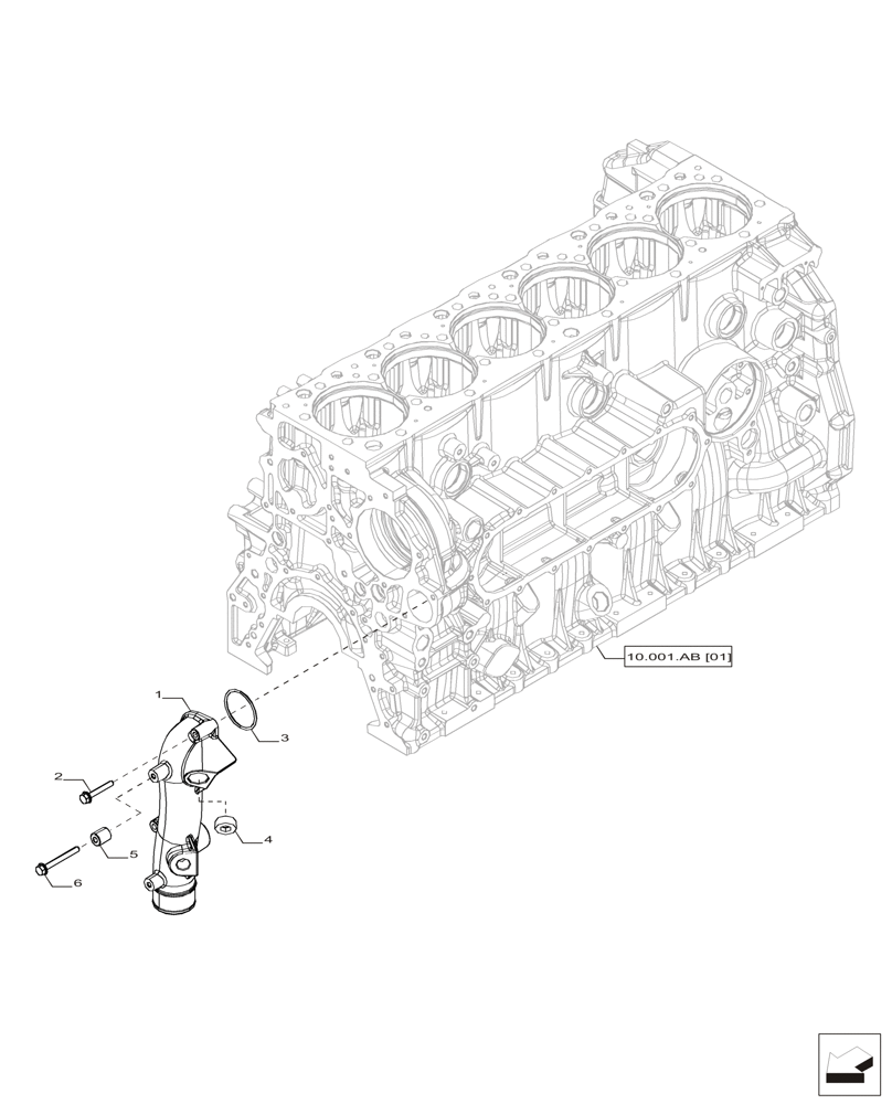 Схема запчастей Case IH F2CFP613A H001 - (10.101.AD[04]) - EXPANSION PLUG (10) - ENGINE